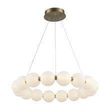Trans Globe MDN-1591 AG - 26" LED PENDANT-PEARL RING-SML